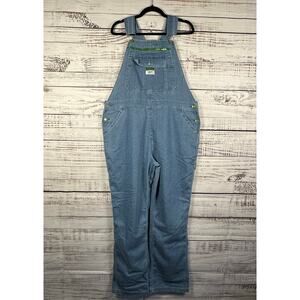 Womens NWT Liberty Denim Bib Overalls Carpenter Blue Workwear Farm Sz XL 14/16
